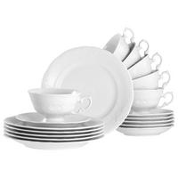 Kaffeeservice Frederike Weiss Porzellan, 6 Pers., 18-teilig - Weiß, Basics, Keramik - Creatable