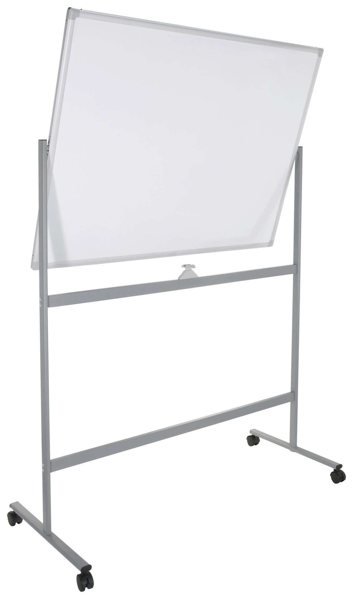 Whiteboard Multiboard I - Silberfarben/Weiß, Basics, Metall (128/187/54cm) - MID.YOU