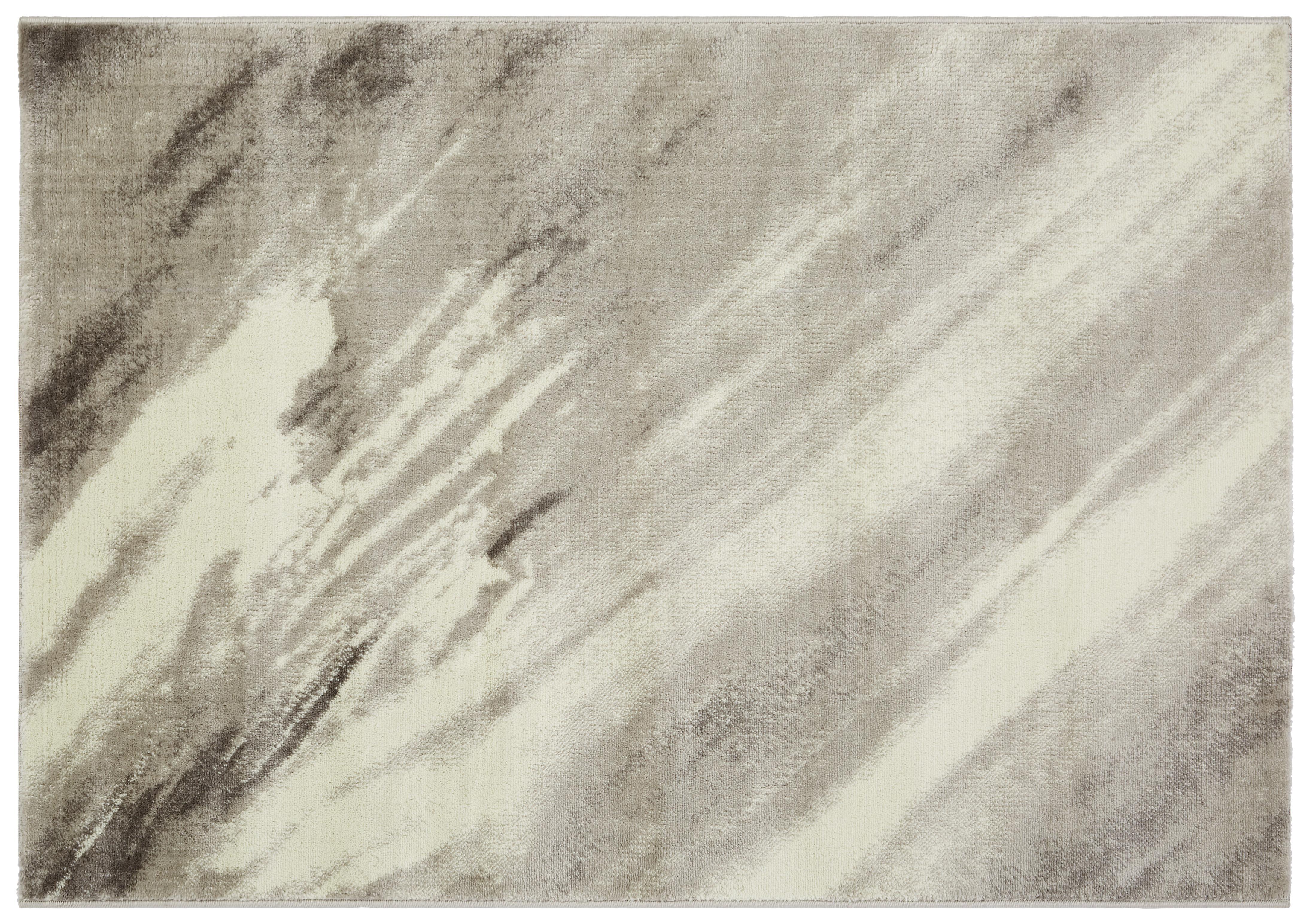 Webteppich Beige - Beige/Grau, Basics, Textil (120/170cm) - Ombra