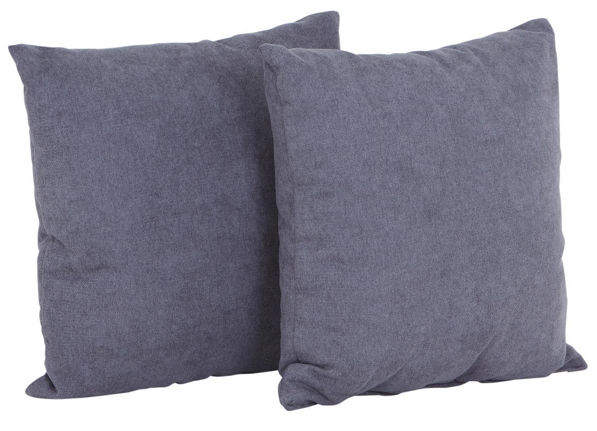 Kissensatz Adria - Graphitfarben, KONVENTIONELL, Textil (40/40cm)