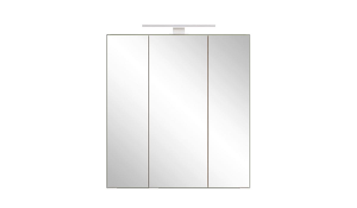 SPIEGELSCHRANK Verona Schilfgrün B: 60cm - Schilfgrün, Trend, Glas/Holzwerkstoff (60/64/20cm) - Held