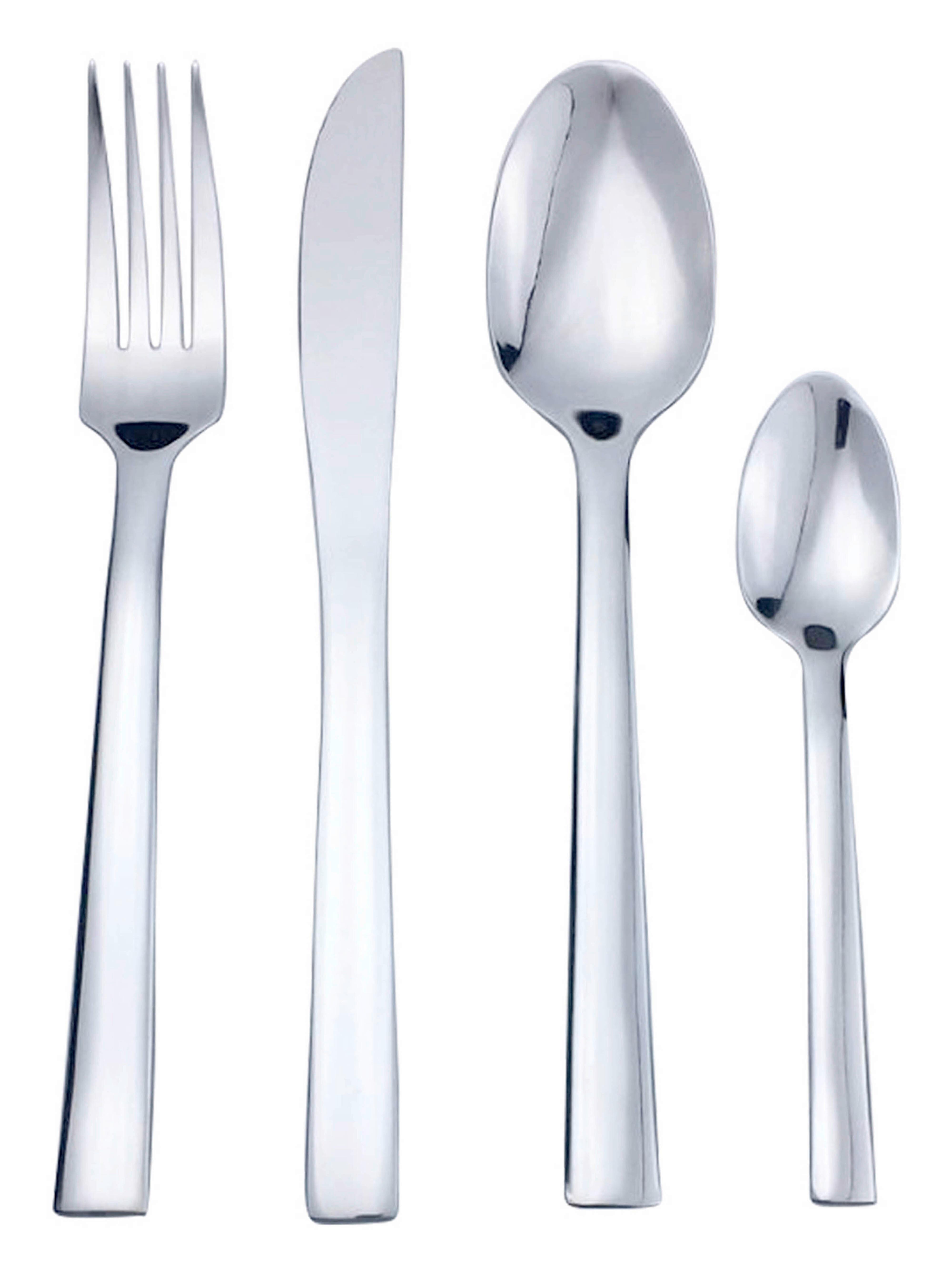 BESTECKSET CHRISTIANE - Edelstahlfarben, KONVENTIONELL, Metall - Ondega