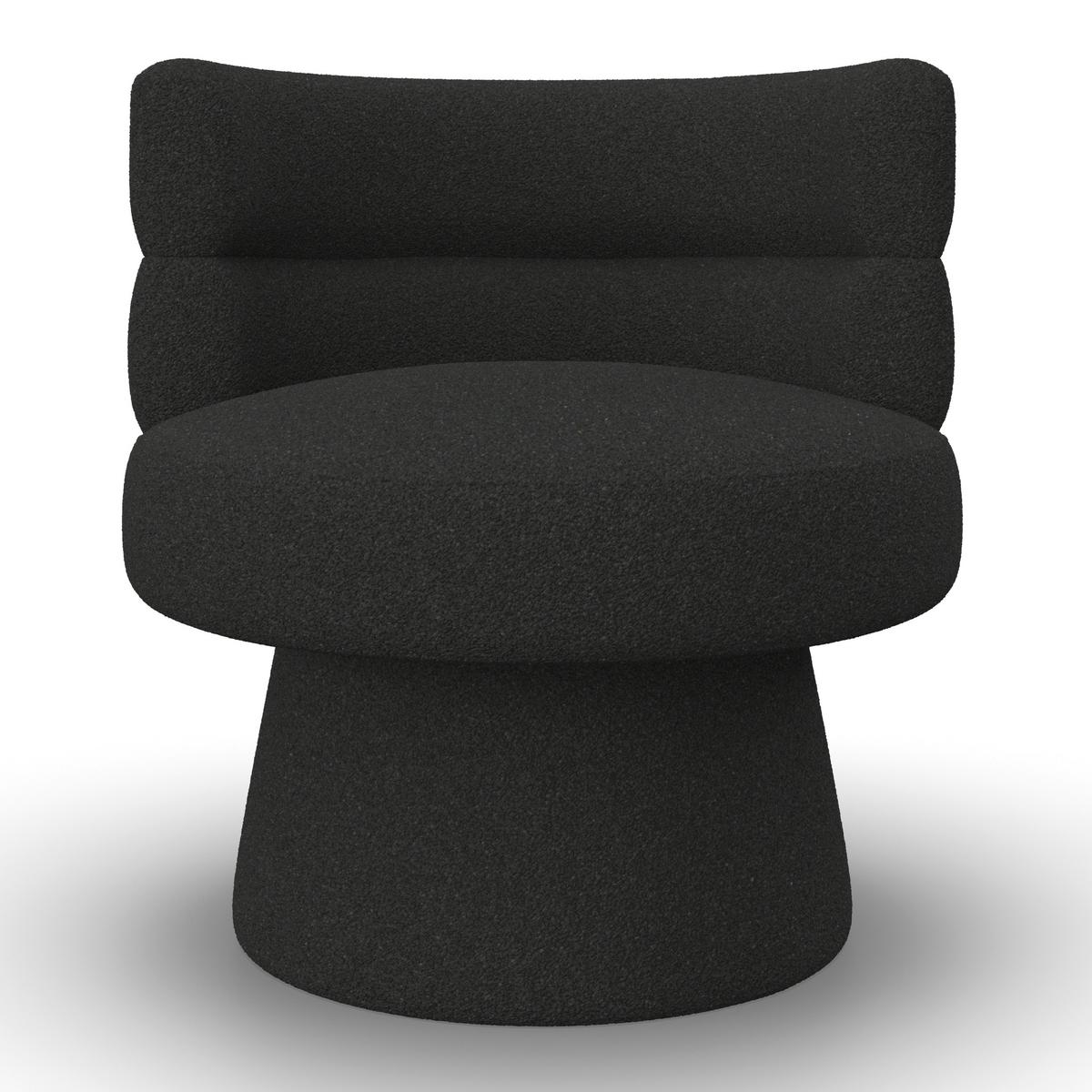 STOLIČKA JULINA - čierna, Modern, drevo/textil (71/74/72cm) - Bessagi Home