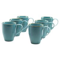 KAFFEEBECHERSET 22043 NATURE COLLECTION - Türkis, Trend, Keramik (300ml) - Creatable