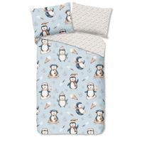 Kinderbettwäsche Jani Blau Sandfarben 140x200cm - Sandfarben/Blau, Textil (140/200cm)