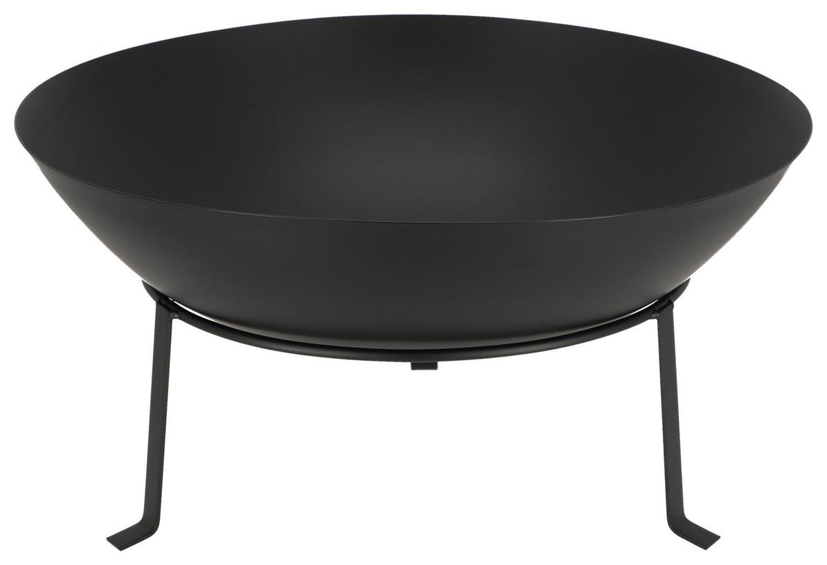 Feuerschale Sheila II - Schwarz, MODERN, Metall (50/24.7cm)