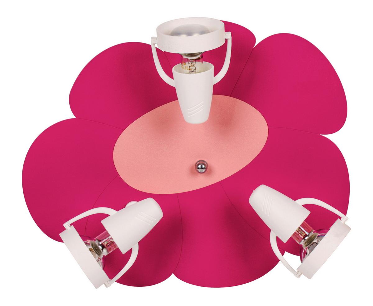 Kinderdeckenleuchte 5244423 Blume - Pink/Rosa, Basics, Holzwerkstoff/Kunststoff (39/33/16cm)