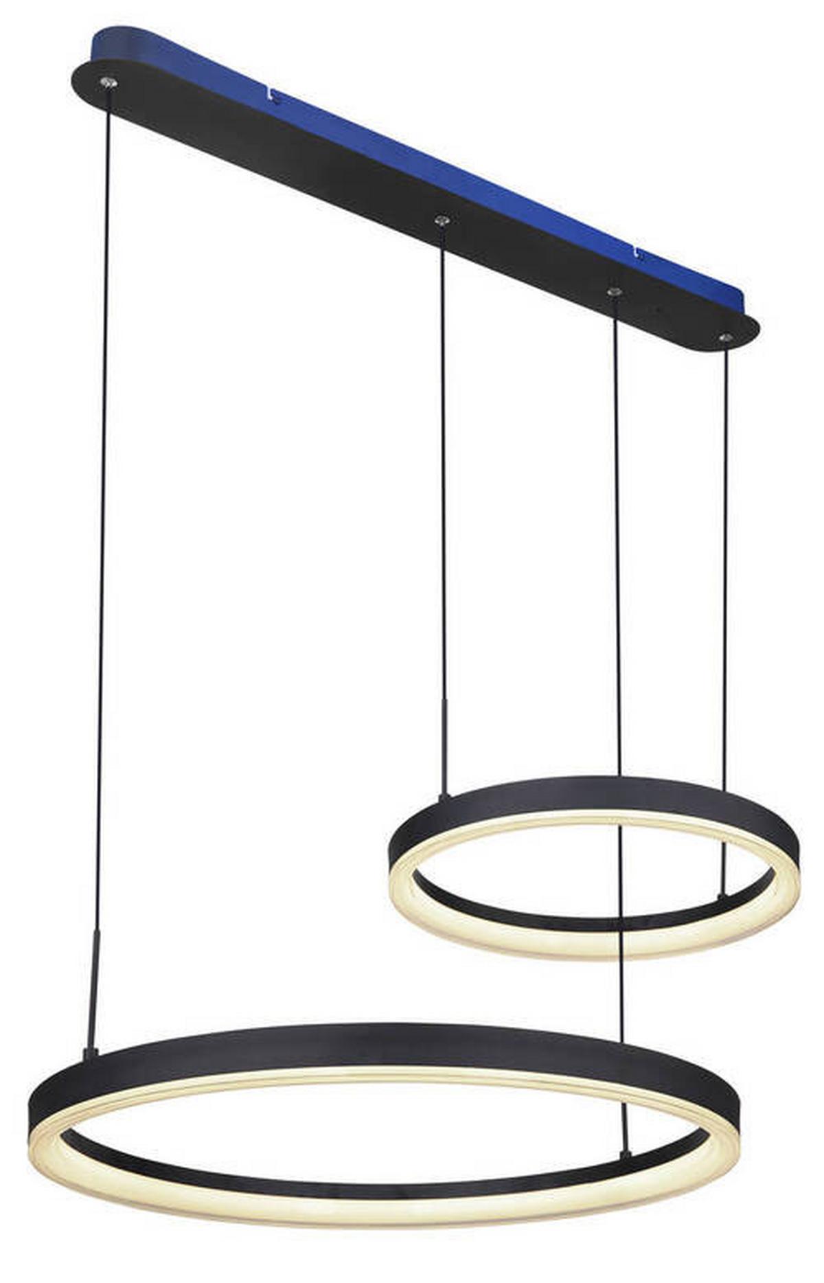 LED-Hängeleuchte 67189h1 - Goldfarben/Opal, Design, Kunststoff/Metall (82,5/60/150cm) - Globo
