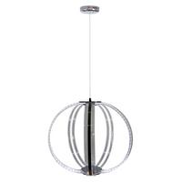Led-hängeleuchte 31-43955 Cansas - Chromfarben/Schwarz, Basics, Kunststoff/Metall (44/44/110cm)