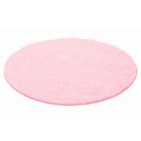Hochflor Teppich Pink Life Rund Ø 120 cm - Pink, Trend, Textil (120cm)