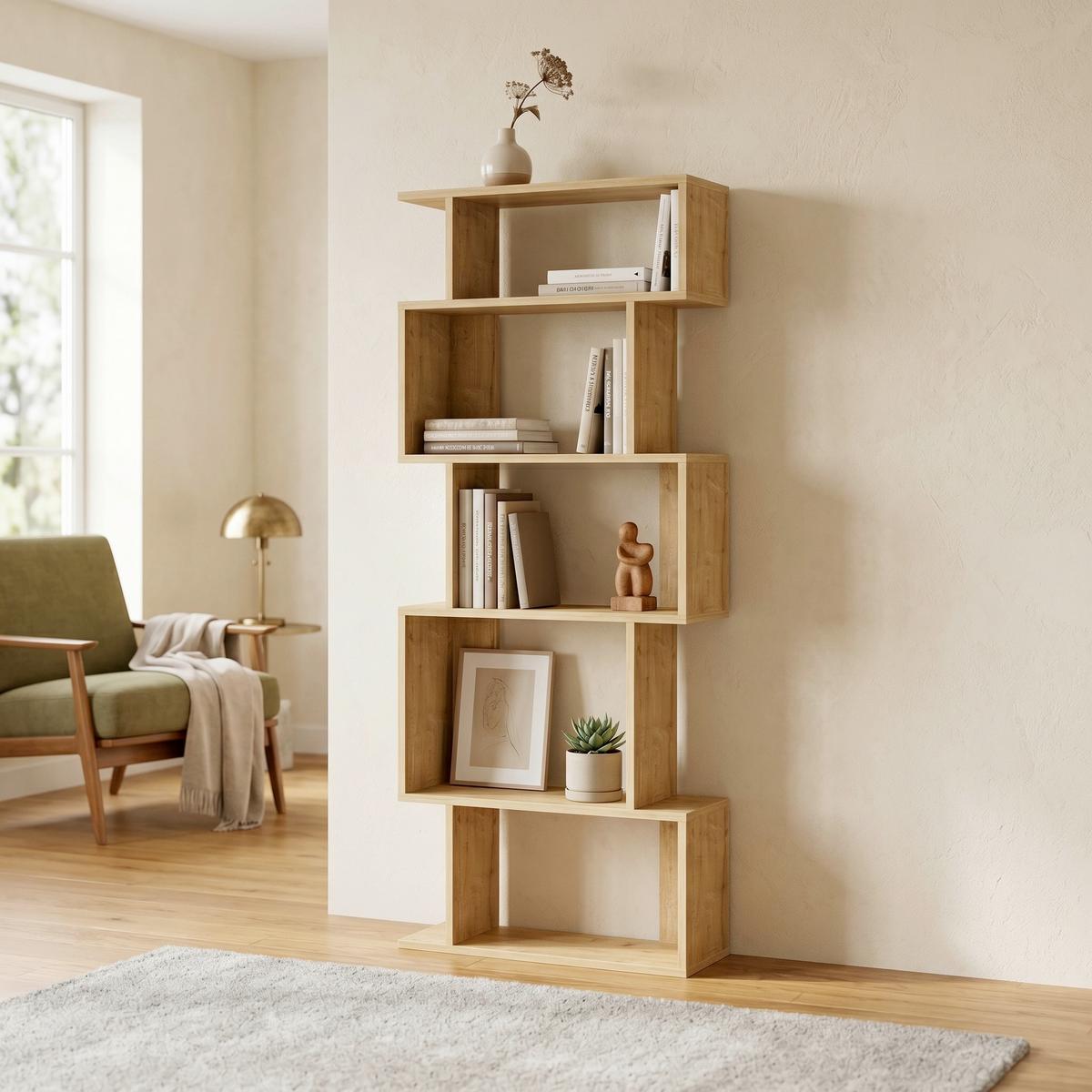 REGAL EROS STANDREGAL - Eichefarben, Design, Holzwerkstoff (60/160/22cm) - Livetastic
