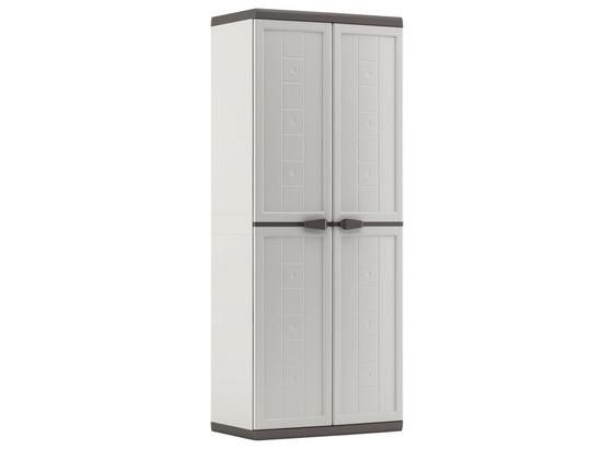 Kunststoffschrank Jolly Hoch 68/166/39 - Anthrazit/Hellgrau, KONVENTIONELL, Kunststoff (68/166/39cm) - Keter Kunststoffschrank Jolly Hoch 68/166/39 - Anthrazit/Hellgrau, KONVENTIONELL, Kunststoff (68/166/39cm) - Keter