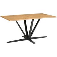 Esstisch Pim Eichefarben B: 160 Cm - Eichefarben/Schwarz, MODERN, Holzwerkstoff/Metall (160/76/90cm) - MID.YOU