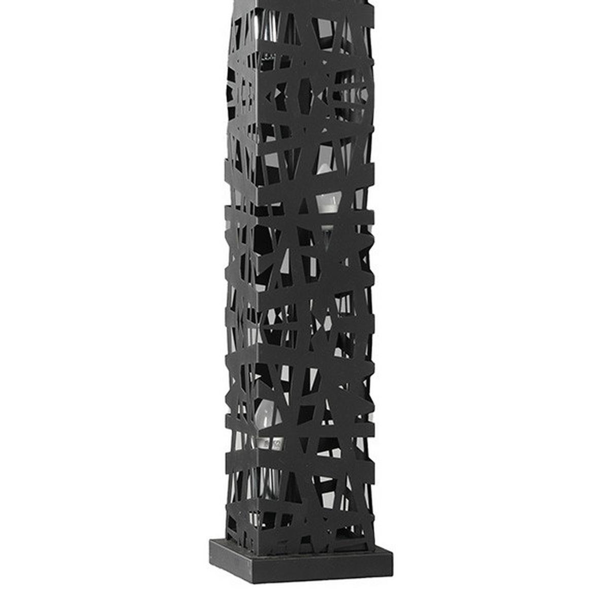 Stehleuchte 4919/ptgn - Brombeere/Schwarz, Design, Metall (22/153cm)