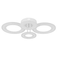 LED-Deckenleuchte 3000/4200/6000k - Klar/Weiß, Design, Kunststoff/Metall (59/42/12cm) - Globo