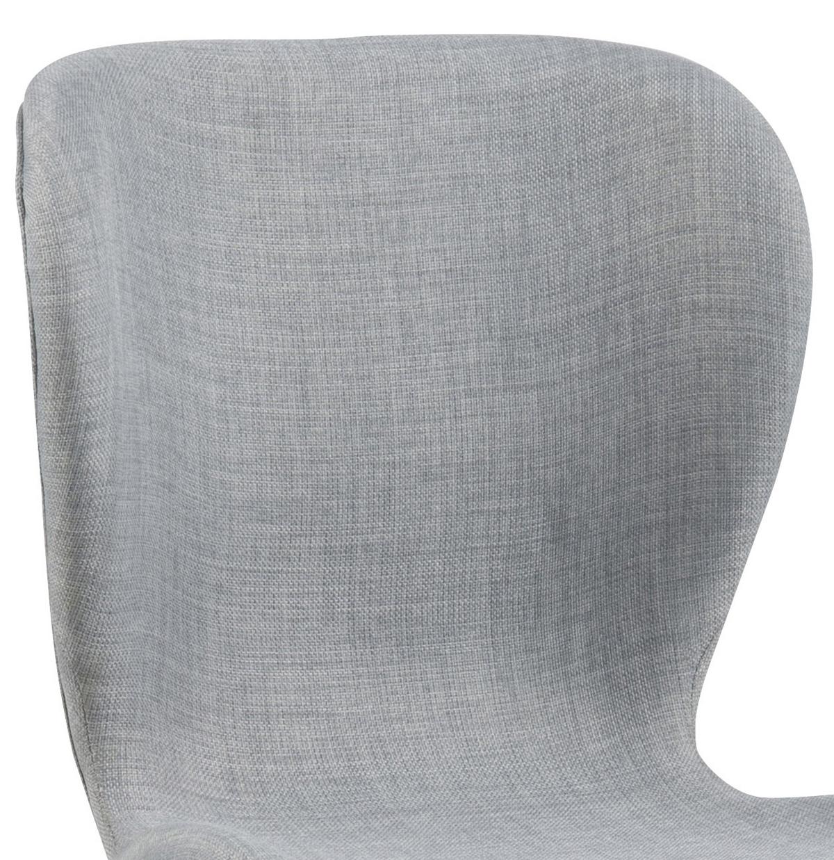 Polsterstuhl Batilda Hellgrau Echtholz Beine - Eichefarben/Hellgrau, LIFESTYLE, Holz/Textil (47/82,5/53cm) - Carryhome