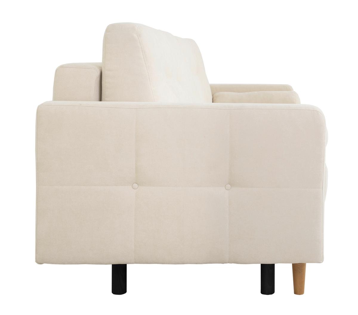 Schlafsofa Noret Beige B: 222cm - Beige/Buchefarben, Design, Textil (222/93/99cm) - MID.YOU