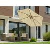 Ampelschirm 278x263x300 cm Naturfarben - Anthrazit/Naturfarben, Basics, Textil/Metall (278/263/300cm) - Schneider