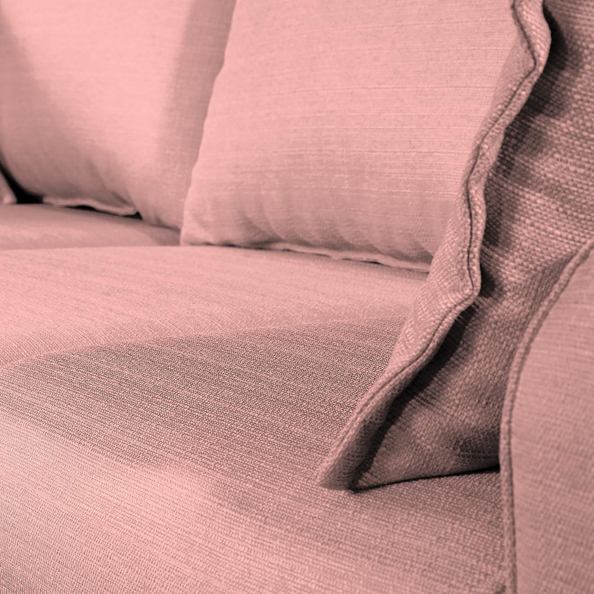 Ecksofa Beata Rosa S: 150x230 cm - Wengefarben/Rosa, Design, Textil (150/230cm) - Livetastic