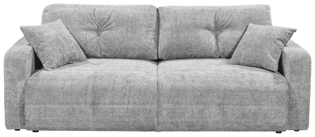 Schlafsofa Bullet Grau B: 235 Cm - Schwarz/Grau, KONVENTIONELL, Textil (235/88/120cm) - MID.YOU