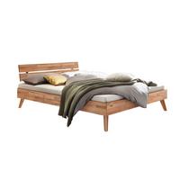 Bett Ortona Kernbuche 200x200 Cm - Buchefarben/Kernbuche, Design, Holz (200/200cm) - Hasena