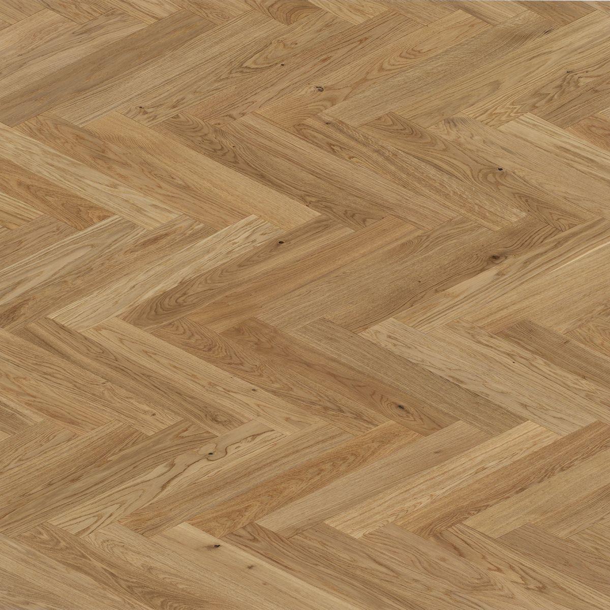 Vinylboden Braun/Creme Fischgrät Klick-Vinyl - Creme/Braun, LIFESTYLE, Holz (57/9.5/1.05cm) - Parador