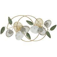 Fali Dekoráció Karla - aranyszínű/fehér, Design, fém (116/50/3,5cm) - James Wood