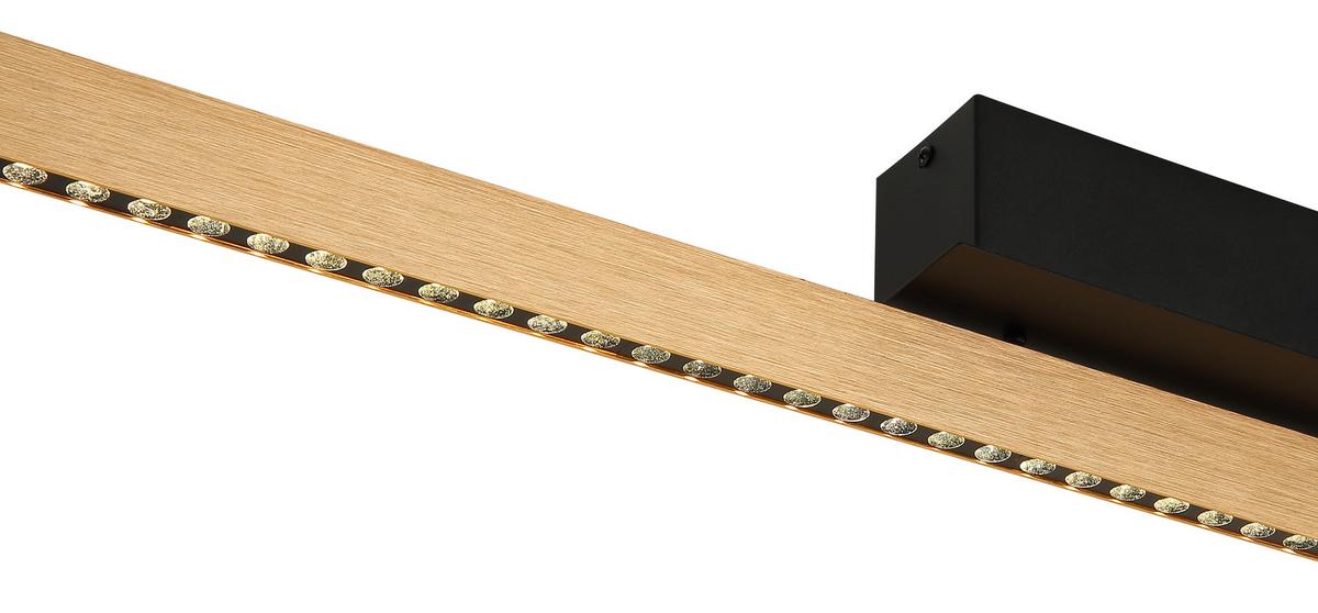 LED-Hängeleuchte 17013hg Dentsy - Schwarz/Kupferfarben, KONVENTIONELL, Metall (120/4/120cm) - Globo