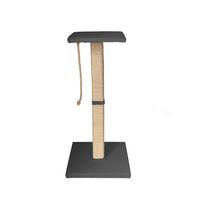 Kratzbaum Emmi Gr. 1 Dunkelgrau, LxBxH: 45x45x77 cm - Dunkelgrau, Basics, Holzwerkstoff/Textil (45/45/77cm)