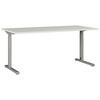 Schreibtisch B 160 H 70 cm Gw-Profi, Grau/Silberfarben - Silberfarben/Grau, KONVENTIONELL, Holzwerkstoff/Metall (160/70/80cm) - Germania