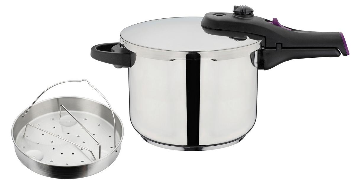 Tlakový hrnec RAPID 6L - barvy stříbra, Basics, kov (22cm) - GSW