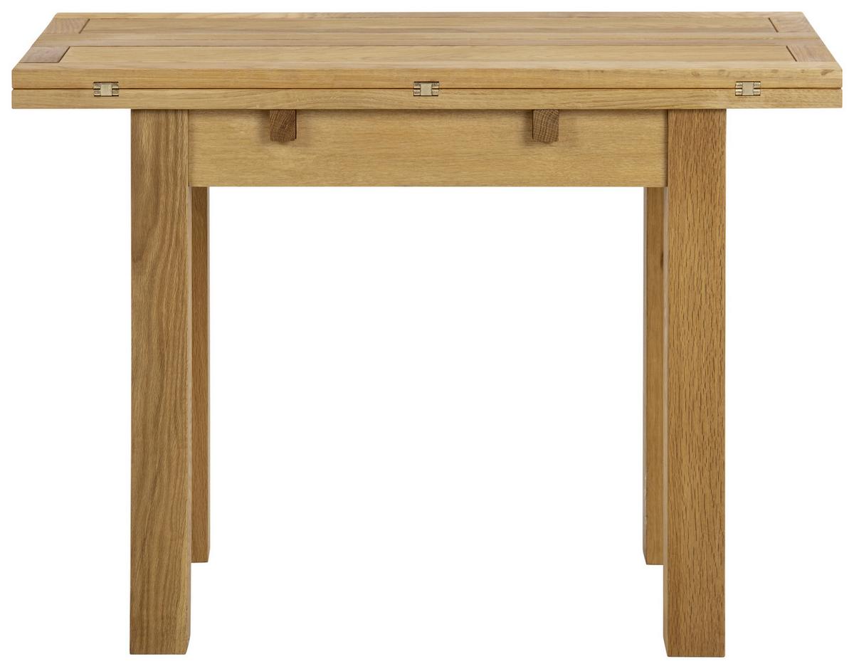 Esstische Ausziehbar Echtholz Kenley 100x90x75 Cm - Eichefarben, Trend, Holz/Holzwerkstoff (45-90/100/75cm) - MID.YOU