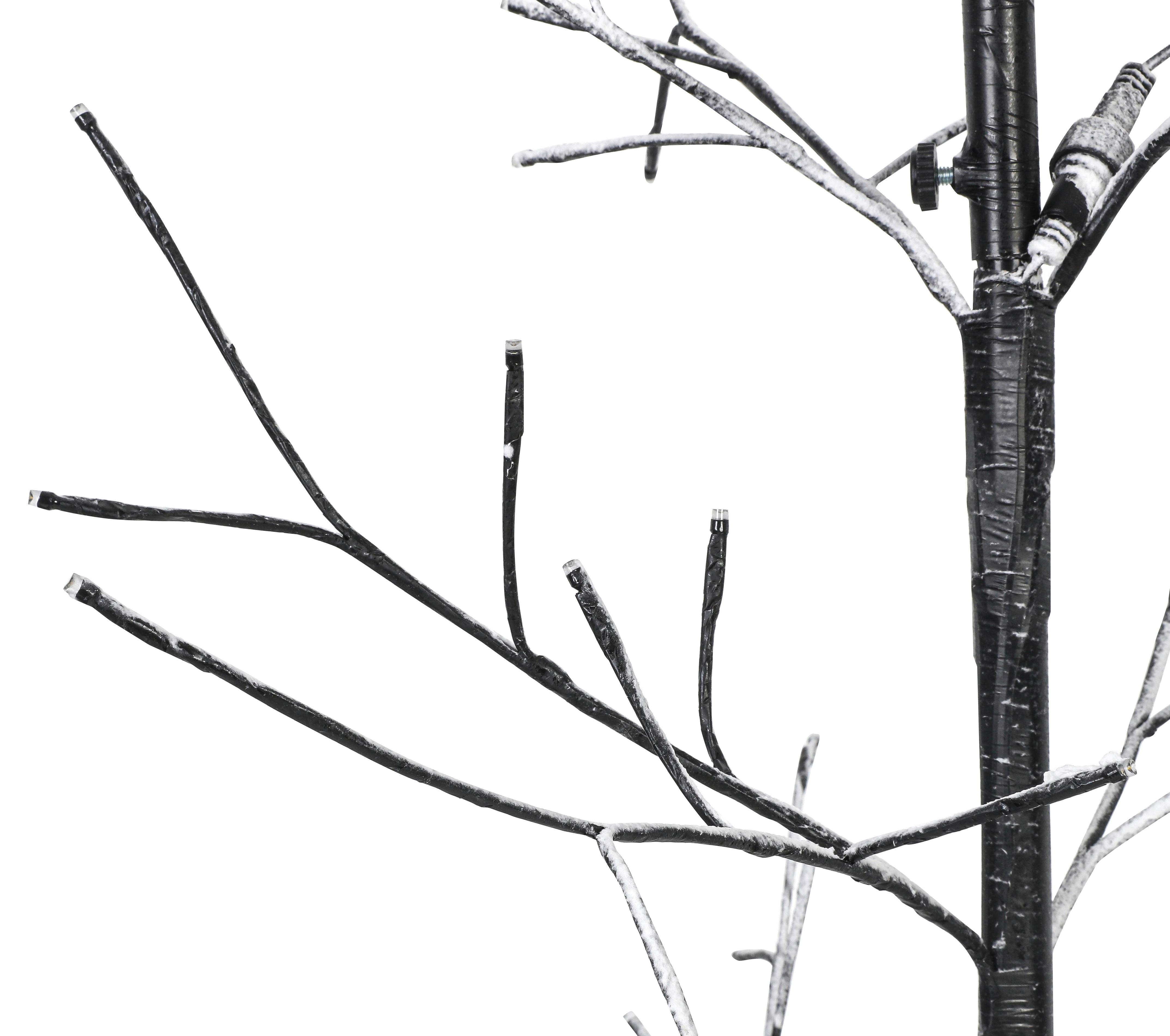 DEKORAČNÉ LED SVIETIDLO TREE - čierna/biela, Modern, kov/plast (175cm) - Mömax