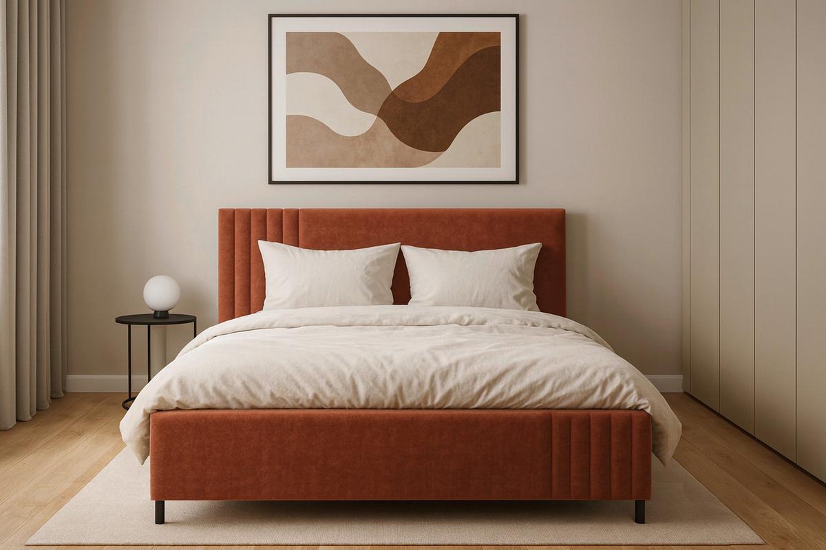 ČALÚNENÁ POSTEĽ SUZIE - čierna, Modern, drevo/kompozitné drevo (180cm)