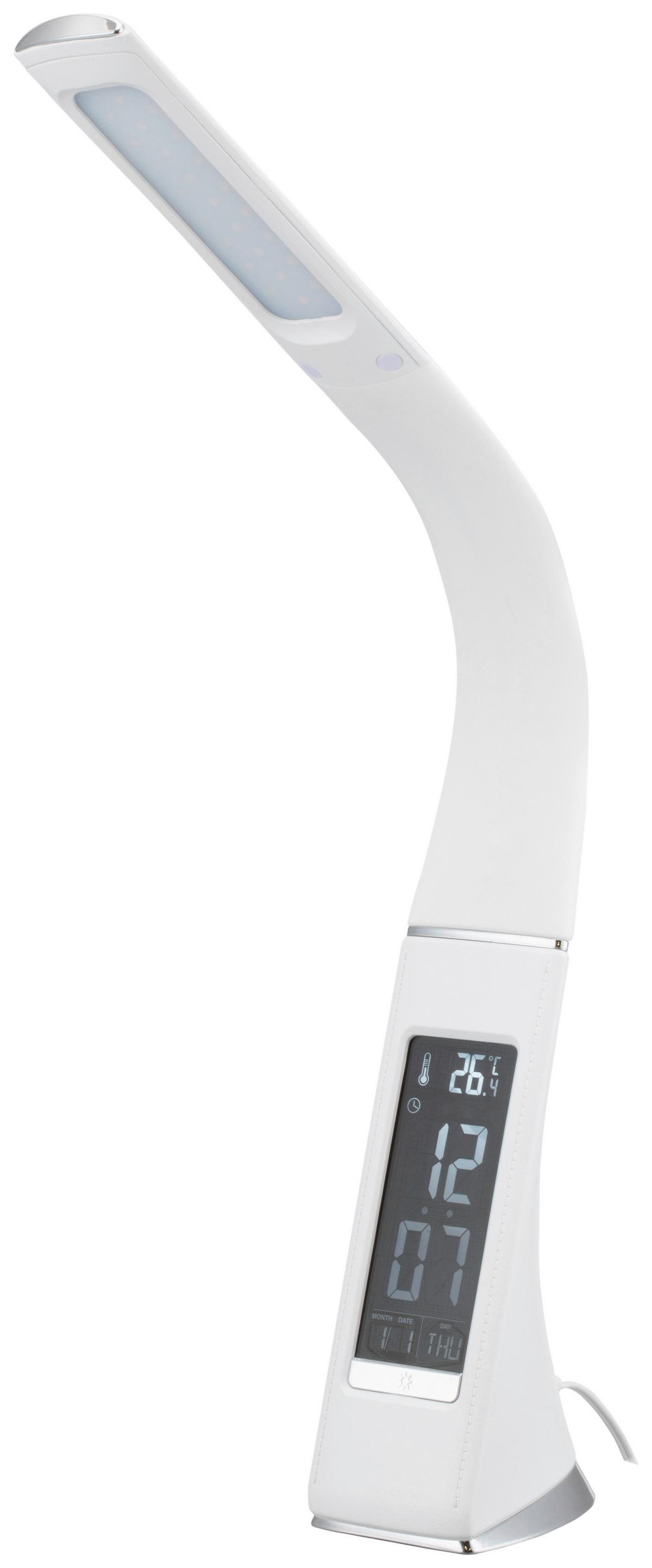 LAMPA NA PÍSACÍ STÔL FREDDY - biela, Modern, kov/plast (9/30-50cm) - Mömax