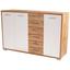 Komoda Q-big New Qbk03 - farby dubu/biela, Moderný, drevo (190/105/44cm) Komoda Q-big New Qbk03 - farby dubu/biela, Moderný, drevo (190/105/44cm)