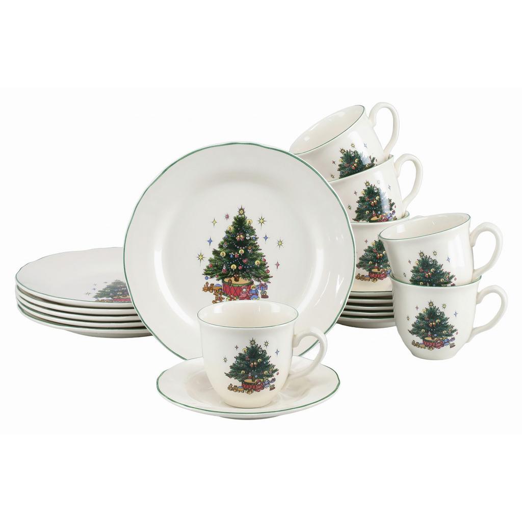 Creatable Kaffeeservice 18 -teilig. Steingut, Multicolor/Weiß online kaufen ➤ Möbelix
