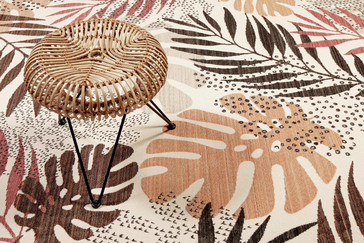 Webteppich Florence Braun/rot/beige 200x290 Cm - Beige/Rot, KONVENTIONELL, Textil (200/290cm) - Esprit