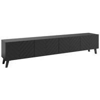 Nízká komoda PHUKET š: 190 cm - čierna, Design, kompozitné drevo/plast (190/42/32,5cm) - Livetastic