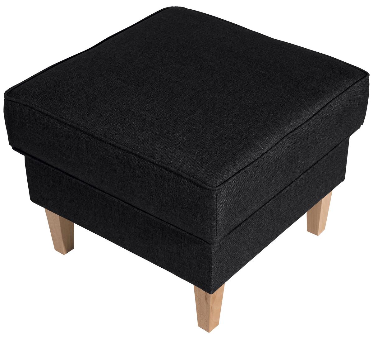 Hocker Lorris - Buchefarben/Graphitfarben, Design, Textil (53/45/53cm) - Max Winzer