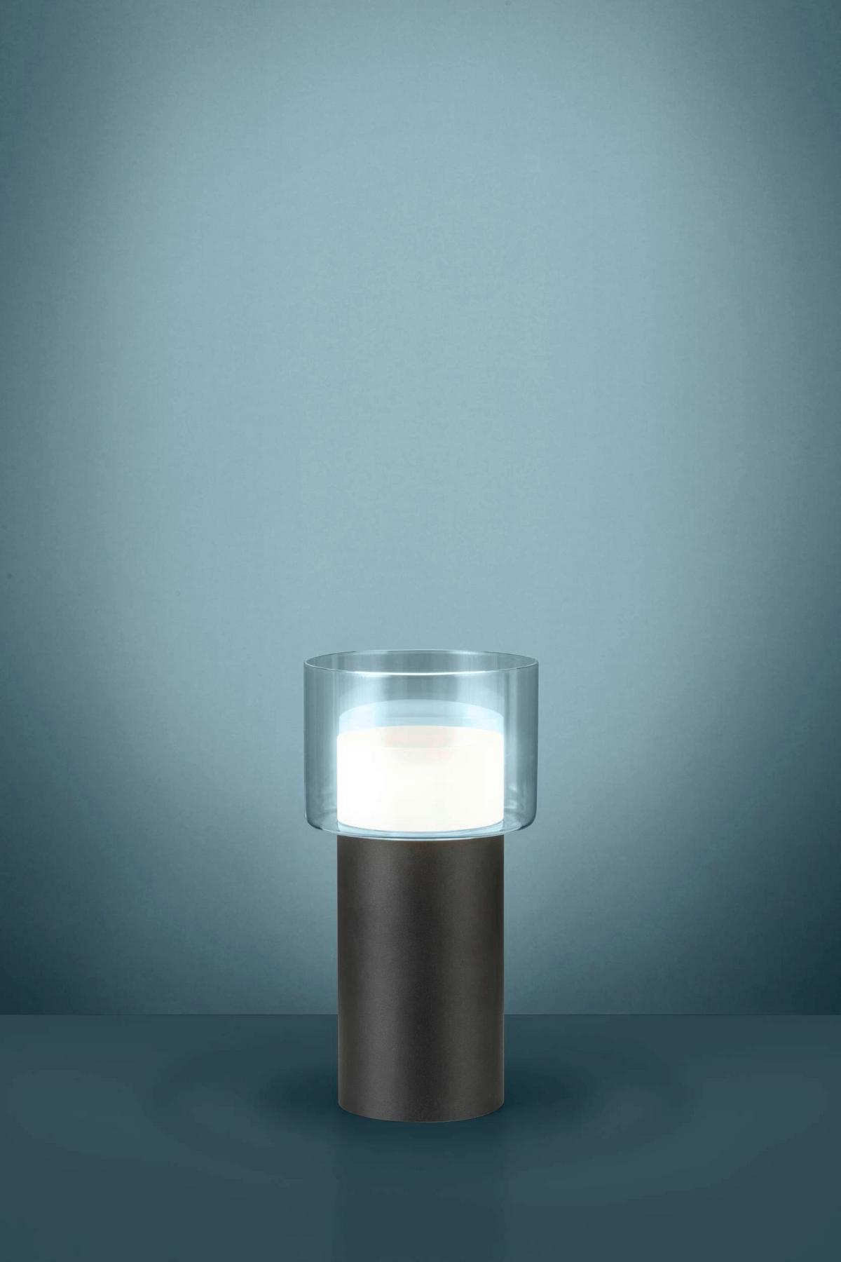 LED-Tischleuchte 39728* Molineros - Schwarz/Weiß, Design, Glas/Kunststoff (14/27cm) - Eglo