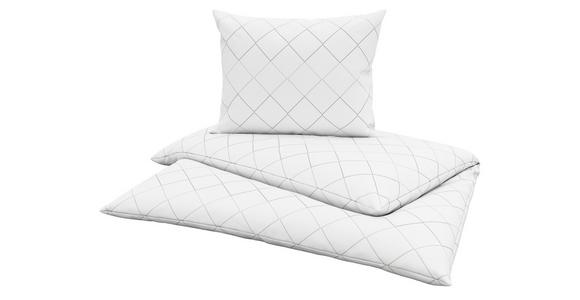 Renforce Bettwäsche 140x200 Cm Kimi Baumwolle Weiß/beige - Beige/Weiß, MODERN, Textil (140/200cm) - Luca Bessoni