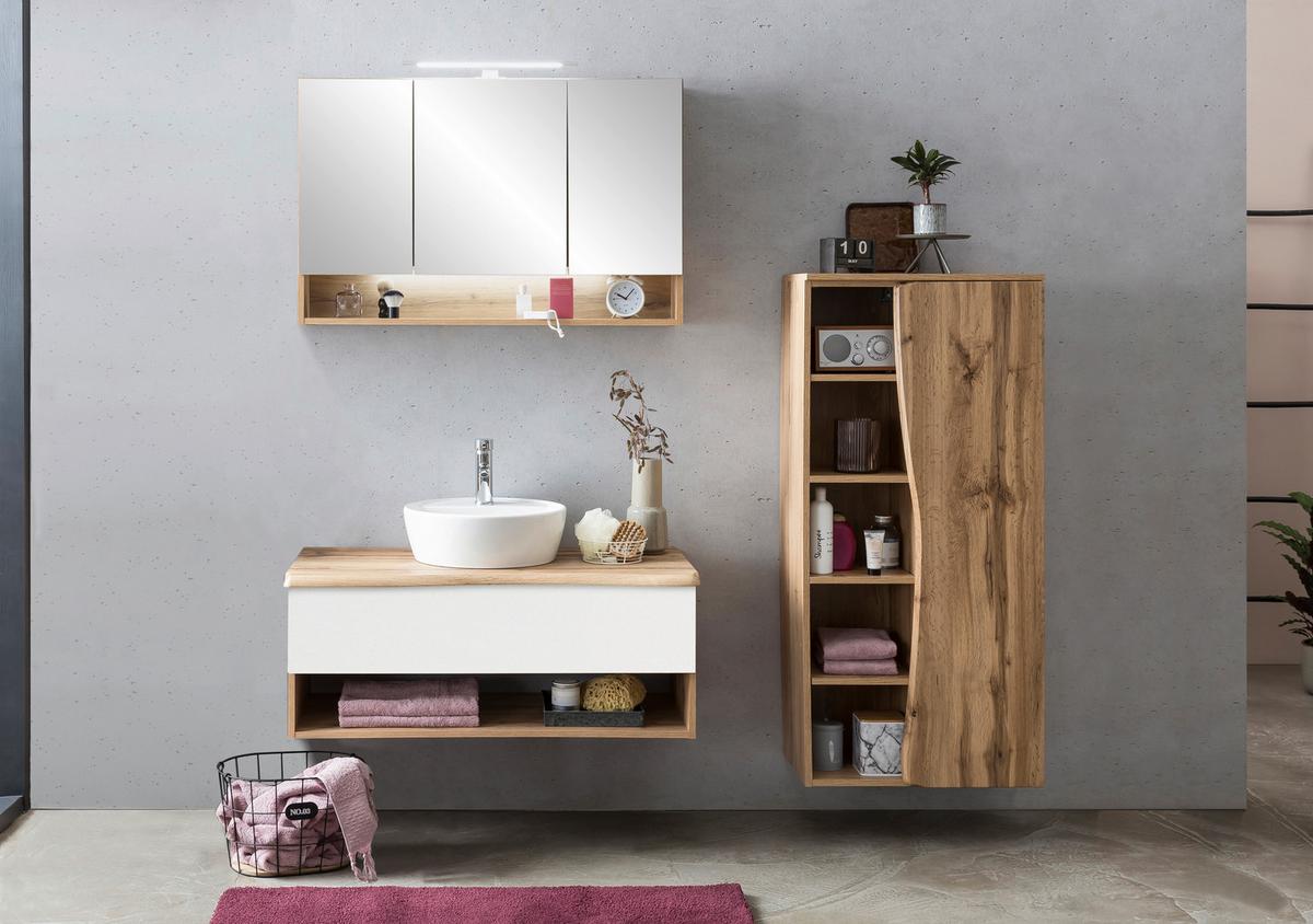 Midi skříňka SÖLDEN -EXKLUSIV- - dub wotan, Lifestyle, kompozitní dřevo (60/130/35cm) - Premium Living