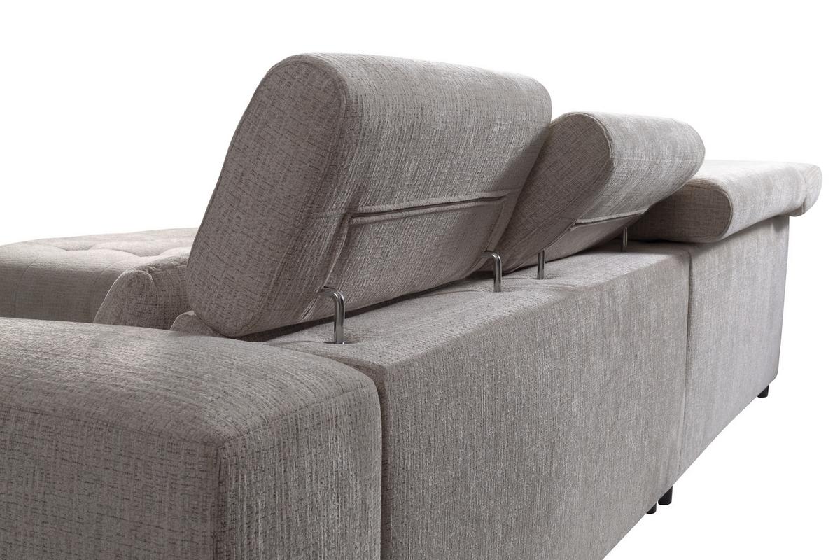 Ecksofa Matera Beige/Naturfarben 226x311 cm - Beige/Schwarz, Trend, Holz/Holzwerkstoff (226/311cm)