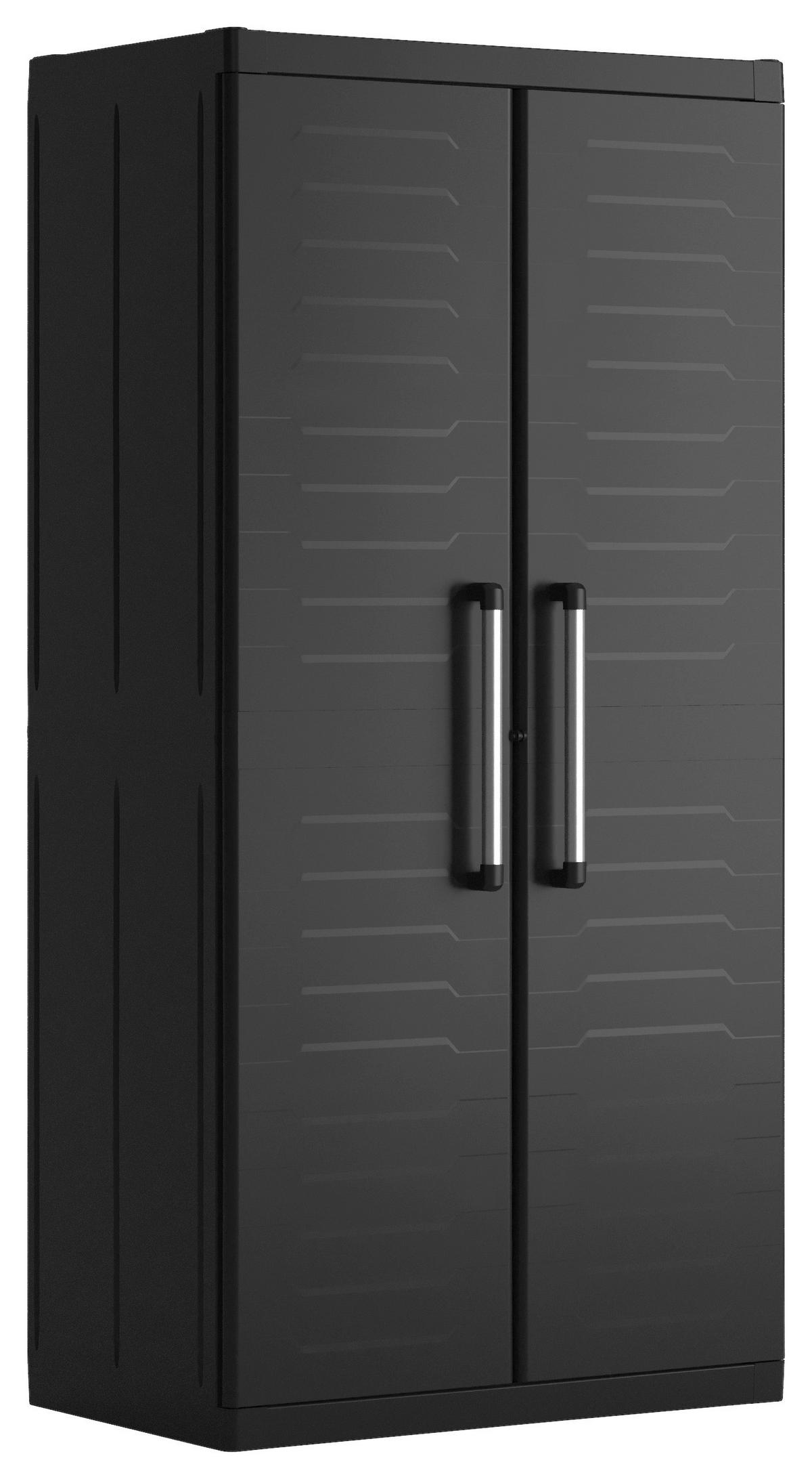 Skříňka na nářadí DETROIT XL TALL - černá, Moderní, plast (89/182/54cm)