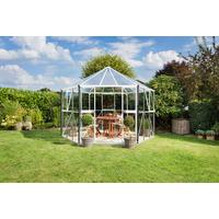 Gewächshausbausatz Hera 9000 9 M2 Metall/Kunststoff/Glas - Weiß, Basics, Glas/Kunststoff (336,0/283,7/383,3cm)