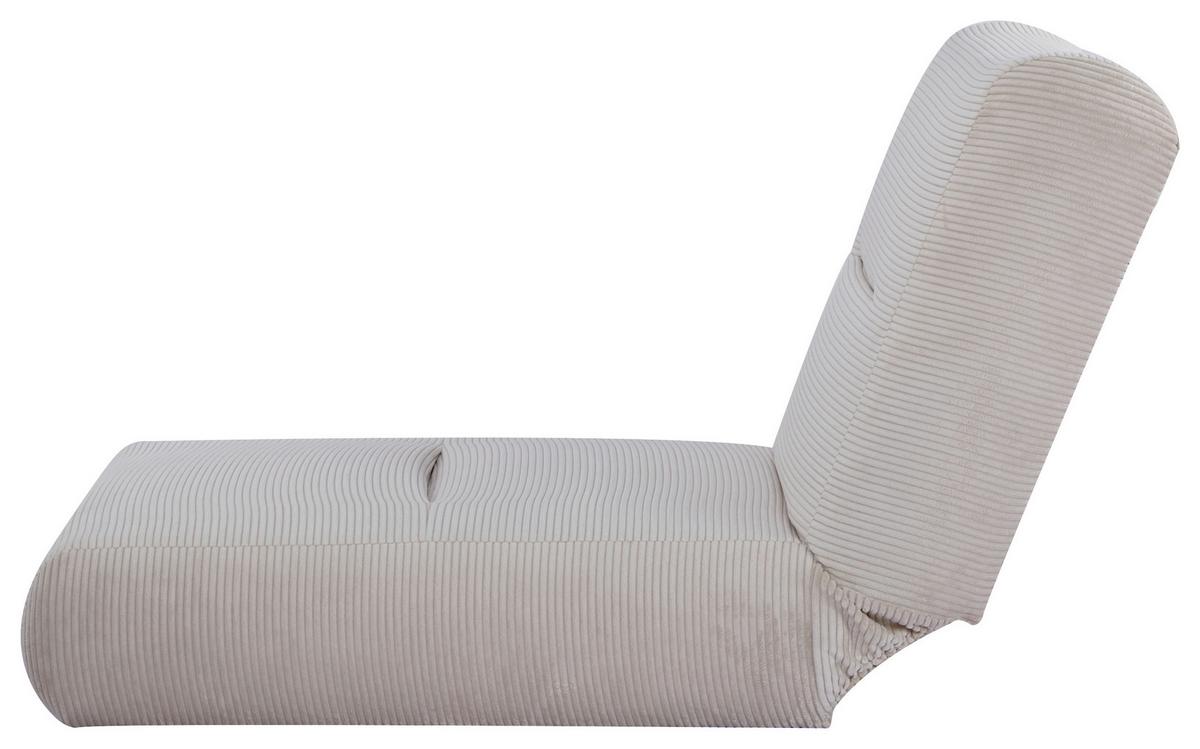 Schlafsessel Luna Beige B: 80 cm - Beige, Design, Textil (81/88/160cm) - Livetastic