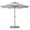 Sonnenschirm Rooftop 350 X 275 X 350cm Lichtecht Silberfarben - Silberfarben, Basics, Textil/Metall (350/275/350cm) - Schneider