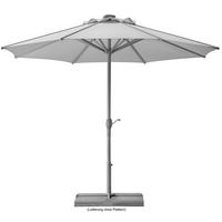 Sonnenschirm Rooftop 350 X 275 X 350cm Lichtecht Silberfarben - Silberfarben, Basics, Textil/Metall (350/275/350cm) - Schneider