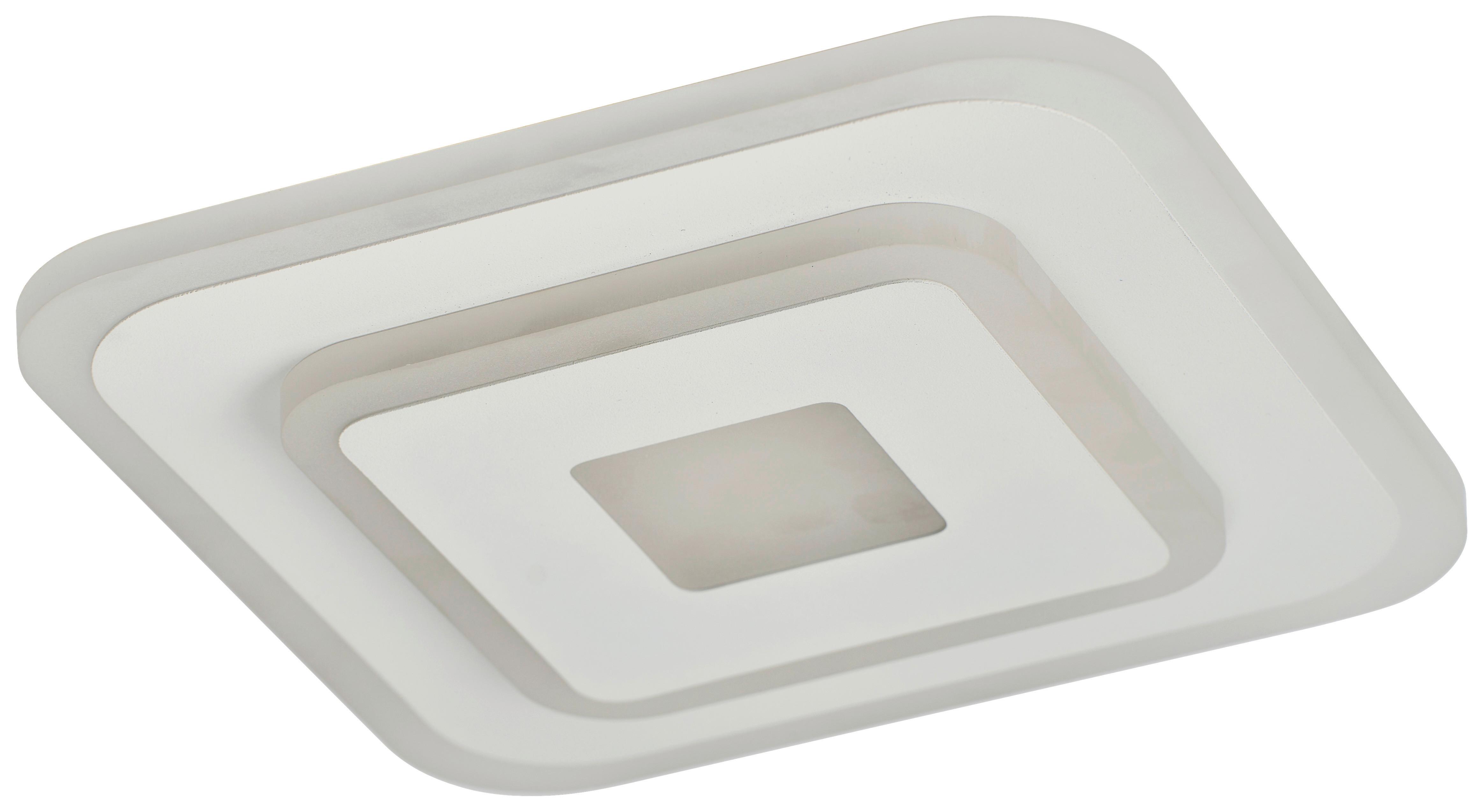 STROPNÉ LED SVIETIDLO BIZULO - biela/opálová, Modern, kov/plast (20/20cm) - Mömax